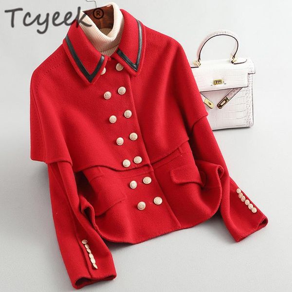 tcyeek elegant ladies 100% wool coat female spring autumn manteau femme hiver 2020 korean vintage office blend woolen jacket w051, Black
tcyeek elegant ladies 100% wool coat female spring autumn manteau femme hiver 2020 korean vintage office blend woolen jacket w051, Black