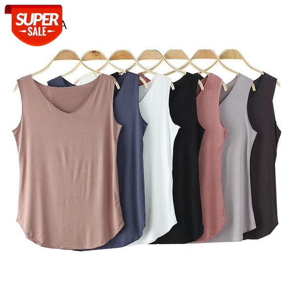 2020 summer women modal sleeveless t-shirt v-neck fashion women's tshirt harajuku ladies t-shirt streetwear female tshirt #ha91, White
2020 summer women modal sleeveless t-shirt v-neck fashion women's tshirt harajuku ladies t-shirt streetwear female tshirt #ha91, White