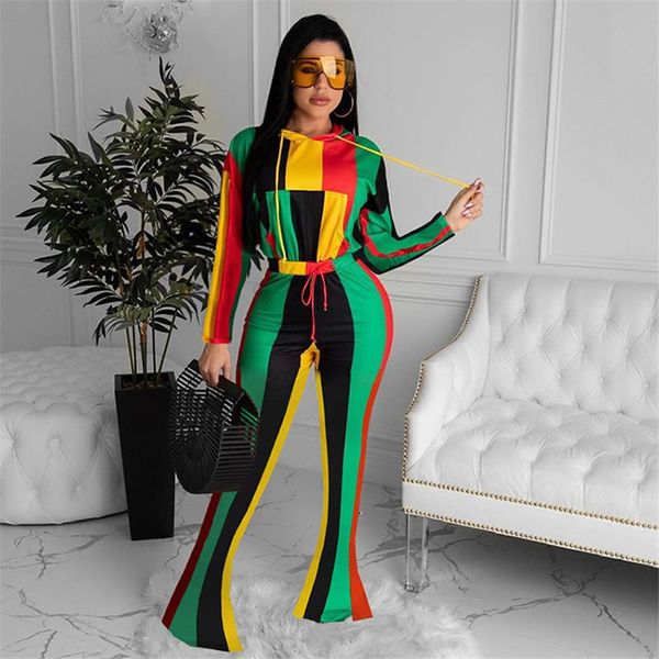 hirigin new fashion women's set patchwork 2 pieces long sleeve hooded sweatshirts high waist flared pants bell bottons 2020, Gray
hirigin new fashion women's set patchwork 2 pieces long sleeve hooded sweatshirts high waist flared pants bell bottons 2020, Gray