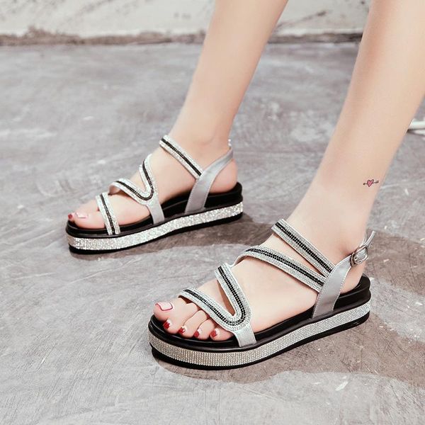 dress shoes 2021 summer korean version of open-toed chic fairy flat casual sandals female wild with students tide, Black
dress shoes 2021 summer korean version of open-toed chic fairy flat casual sandals female wild with students tide, Black