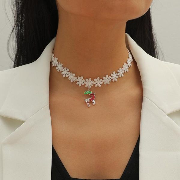 chains classic merry christmas gift white velvet necklace pendants lovely sika deer jewelry for women and girl, Silver
chains classic merry christmas gift white velvet necklace pendants lovely sika deer jewelry for women and girl, Silver