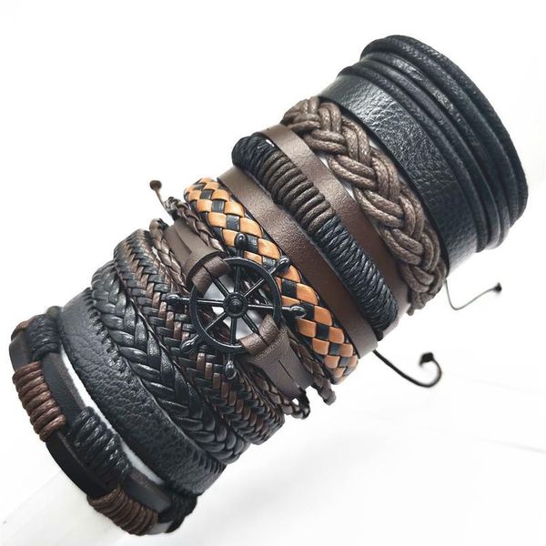 braided handmade feather star black rudder handmade beads skull leather bracelets 10pcs/set men bracelets women fashion qylqsa, Golden;silver
braided handmade feather star black rudder handmade beads skull leather bracelets 10pcs/set men bracelets women fashion qylqsa, Golden;silver