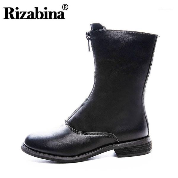 boots rizabina women genuine leather ankle warm fur party short flats round toe shoes footwear size 35-391, Black
boots rizabina women genuine leather ankle warm fur party short flats round toe shoes footwear size 35-391, Black