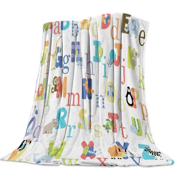 abc alphabet of cartoon animals flannel blanket portable soft throw blanket warm microfiber blankets for beds
abc alphabet of cartoon animals flannel blanket portable soft throw blanket warm microfiber blankets for beds