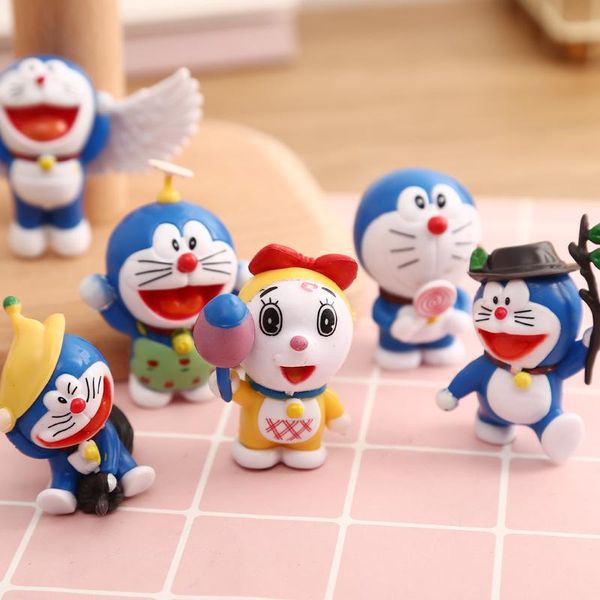 

doraemon stereoscopic cartoon pvc keychain cute anime key chain silicona para llaves bag charm keyring jewelry kid toys party, Silver