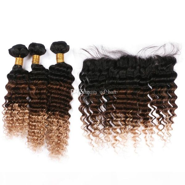 honey blonde full lace frontal with deep curly hair extension deep wave 1b 4 27 hair weaves with lace frontal, Black;brown
honey blonde full lace frontal with deep curly hair extension deep wave 1b 4 27 hair weaves with lace frontal, Black;brown