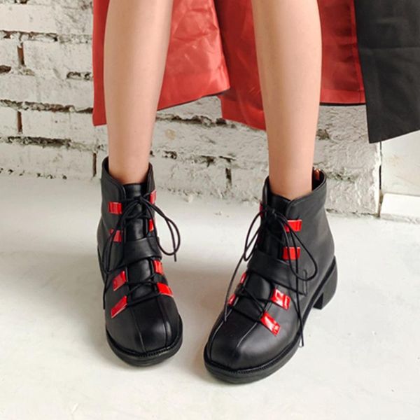 sorphio the big size 48 female chunky fashion winter women shoes black zipper lace up split leather ankle boots women boots
sorphio the big size 48 female chunky fashion winter women shoes black zipper lace up split leather ankle boots women boots