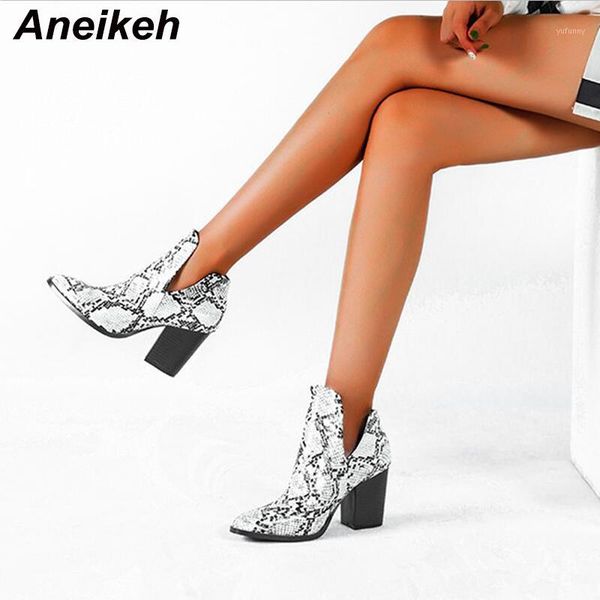 aneikeh motorcycle western cowboy boots women snake pattern pu leather high heels slip on cowgirl booties ankle botas shoes 431, Black
aneikeh motorcycle western cowboy boots women snake pattern pu leather high heels slip on cowgirl booties ankle botas shoes 431, Black