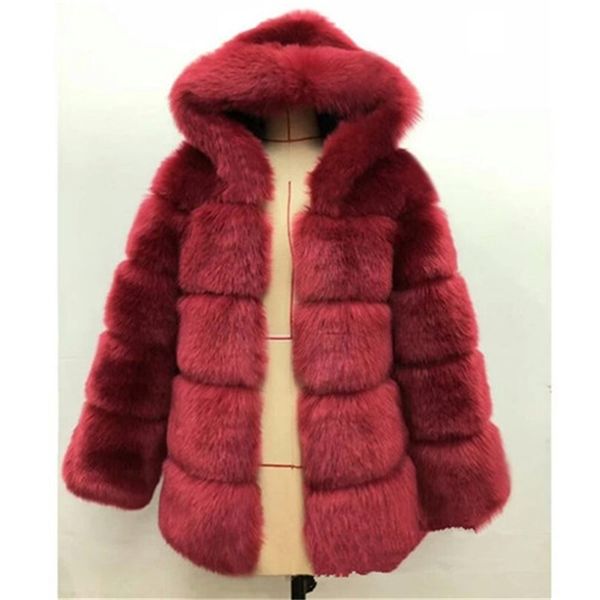 2019 new fashion hooded full sleeves winter fur coat navy blue casual women faux fur thick warm jacket fourrure femme, Black
2019 new fashion hooded full sleeves winter fur coat navy blue casual women faux fur thick warm jacket fourrure femme, Black