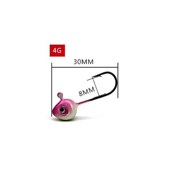 5pcs/lot fishing hook 0.5g/1g/2g/3g/4g/ crank lead jig head carp fishing soft lure worm jigging hook fishing accessories pesca jllykm
5pcs/lot fishing hook 0.5g/1g/2g/3g/4g/ crank lead jig head carp fishing soft lure worm jigging hook fishing accessories pesca jllykm