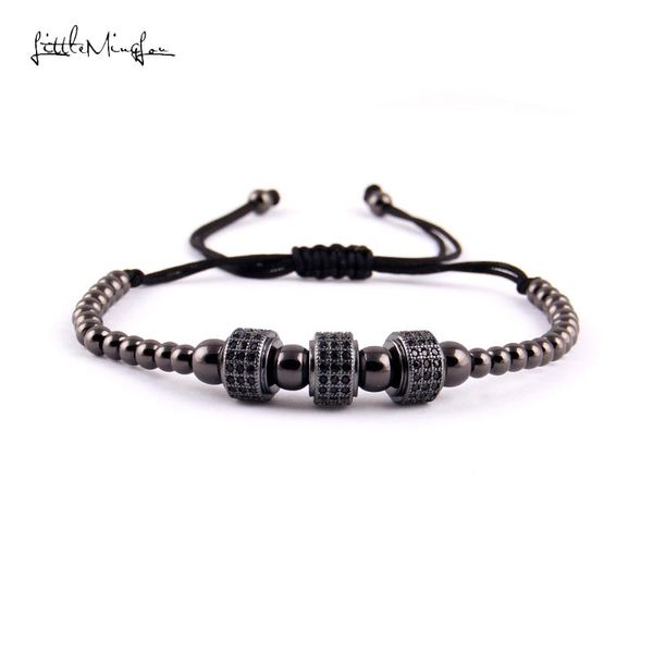 charm bracelets little minglou luxury pave black cz round mircro paved connector braided macrame men & bangles for women jewelry, Golden;silver
charm bracelets little minglou luxury pave black cz round mircro paved connector braided macrame men & bangles for women jewelry, Golden;silver