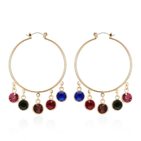 bohemian gold color round circle hoop earrings colorful crystal stone big earrings geometric statement earring brincos oorbelle, Golden;silver
bohemian gold color round circle hoop earrings colorful crystal stone big earrings geometric statement earring brincos oorbelle, Golden;silver