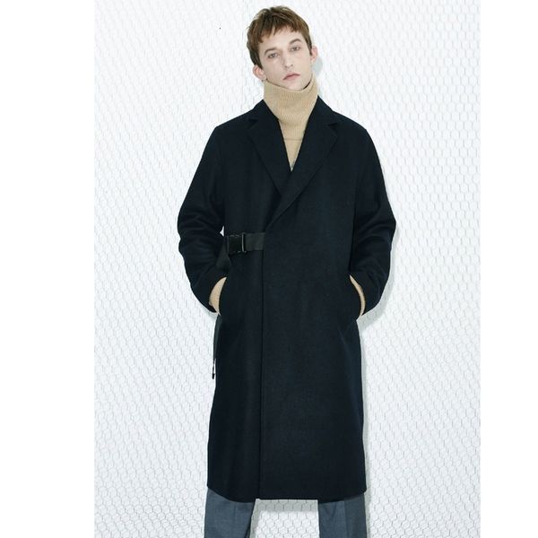 2021 New Men's Wool Coat Autumn Black Simple. S-6xl!! DO85