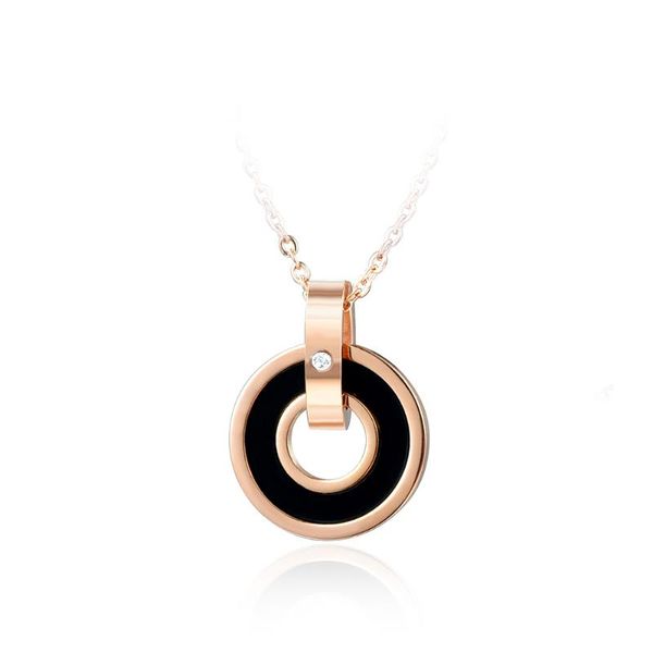 classic acrylic double circle pendant necklaces rose gold color stainless steel exquisite jewelry for women n17036, Silver
classic acrylic double circle pendant necklaces rose gold color stainless steel exquisite jewelry for women n17036, Silver