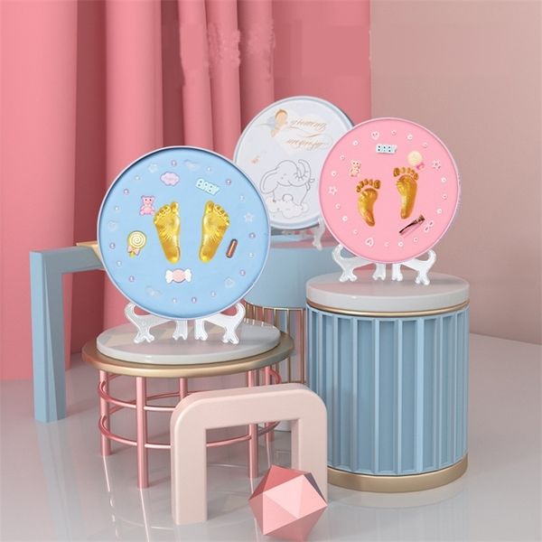 new diy baby footprint baby gift baby care air drying soft clay babies hand foot imprint kit casting toys paw print pad lj201215
new diy baby footprint baby gift baby care air drying soft clay babies hand foot imprint kit casting toys paw print pad lj201215