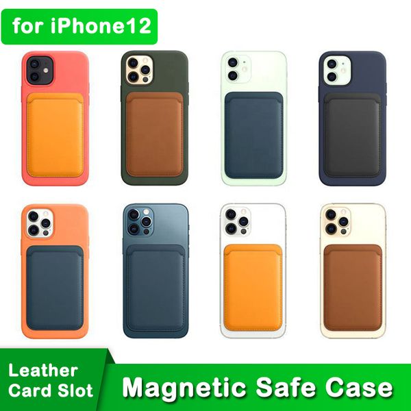 genuine leather magnetic safe wallet card bag for iphone 12 mini 12 pro max phone magsafe case card package with logo
genuine leather magnetic safe wallet card bag for iphone 12 mini 12 pro max phone magsafe case card package with logo