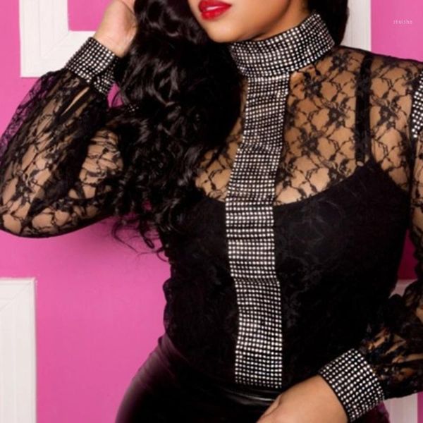 women slim blouse shirts black hollow lace summer african 2020 party club stand collar lantern sleeve female blouse1, White
women slim blouse shirts black hollow lace summer african 2020 party club stand collar lantern sleeve female blouse1, White