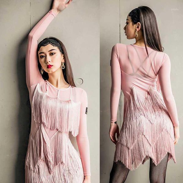 professional latin dance dress women tassel long sleeved ballroom dance wear rumba cha-cha samba competition dress dwy27461, Black;red
professional latin dance dress women tassel long sleeved ballroom dance wear rumba cha-cha samba competition dress dwy27461, Black;red