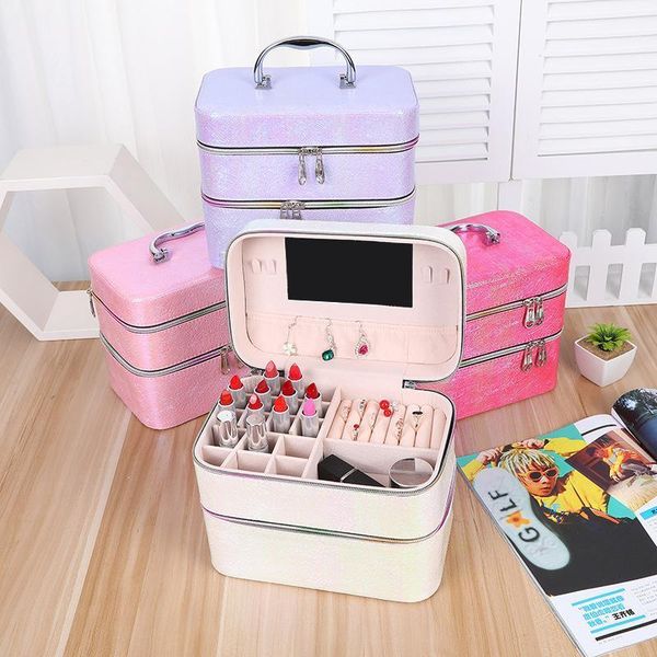 cosmetic bags & cases fashion pu leather multifunctional portable makeup box beauty manicure toolbox jewelry ring earring storage mochila mu
cosmetic bags & cases fashion pu leather multifunctional portable makeup box beauty manicure toolbox jewelry ring earring storage mochila mu