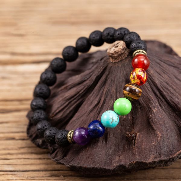 lava volcanic black 7 chakra bracelet natural stone yoga aura healing balance beads bracelets
lava volcanic black 7 chakra bracelet natural stone yoga aura healing balance beads bracelets