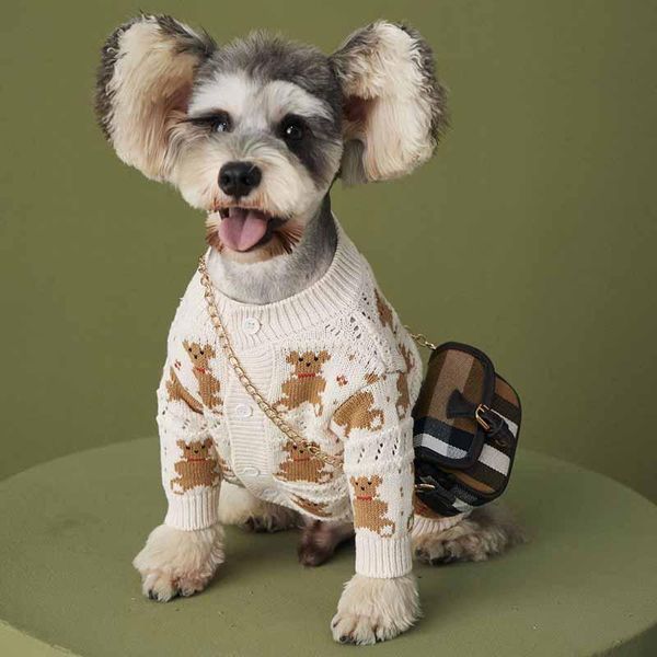 puppy dog clothes autumn and winter new bear sweater cardigan teddy schnauzer pomeranian vip cute pet jacket
puppy dog clothes autumn and winter new bear sweater cardigan teddy schnauzer pomeranian vip cute pet jacket