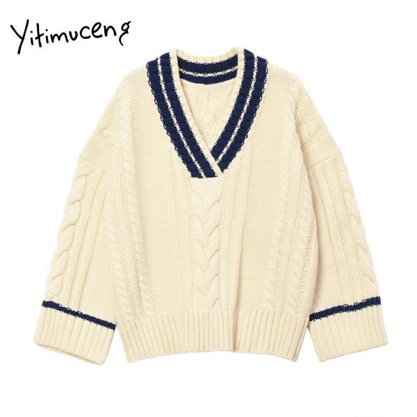 yitimuceng женщина свитера зимняя одежда с длинным рукавом осень 2020 корейские топы японские моды пуловеры случайные v-образные шеи полосат, White;black
yitimuceng женщина свитера зимняя одежда с длинным рукавом осень 2020 корейские топы японские моды пуловеры случайные v-образные шеи полосат, White;black