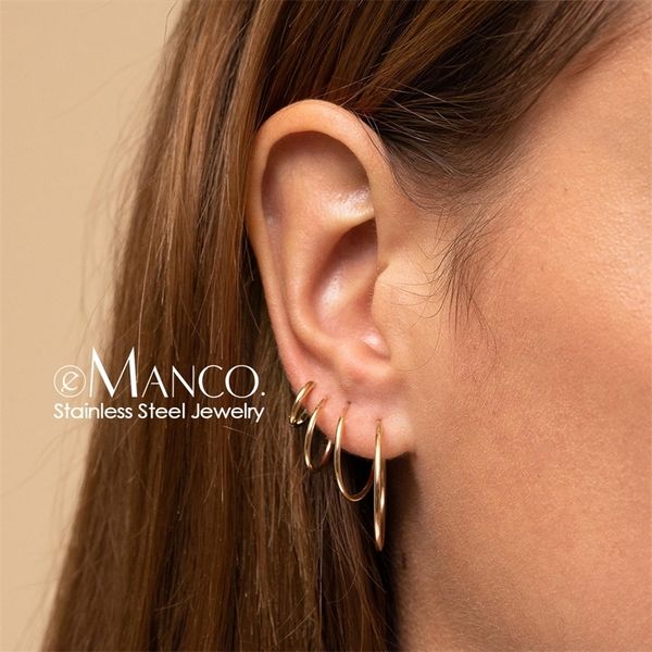 e-manco big hoop earrings sets women stainless steel earring for women larger & small circle ear rings jewellery 4 pairs y200323, Golden
e-manco big hoop earrings sets women stainless steel earring for women larger & small circle ear rings jewellery 4 pairs y200323, Golden