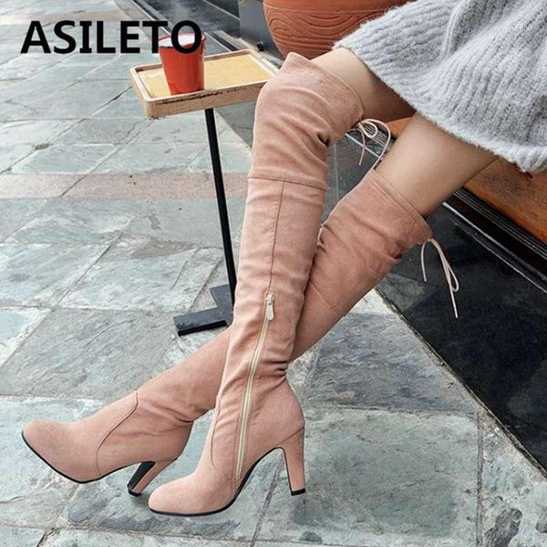boots asileto suede leather over the knee women lace up high heels autumn winter shoes big size 45 stretch boot zipepr bota1, Black
boots asileto suede leather over the knee women lace up high heels autumn winter shoes big size 45 stretch boot zipepr bota1, Black