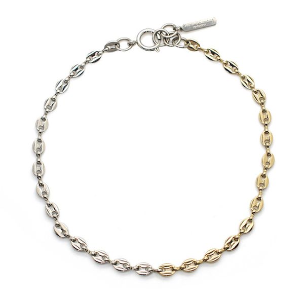 ins justine gold and silver contrast color pig nose short necklace women's fashion all-match choker collarbone chain
ins justine gold and silver contrast color pig nose short necklace women's fashion all-match choker collarbone chain