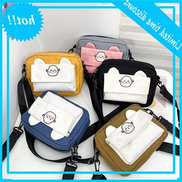 canvas cartoon little sheep women's 2020 new college style small fresh and lovely one shoulder student's bag
canvas cartoon little sheep women's 2020 new college style small fresh and lovely one shoulder student's bag