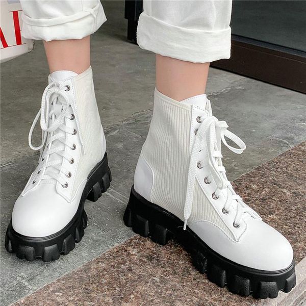punk goth sneakers women lace up high heel riding boots high platform oxfords round toe knitting party pumps shoes, Black
punk goth sneakers women lace up high heel riding boots high platform oxfords round toe knitting party pumps shoes, Black
