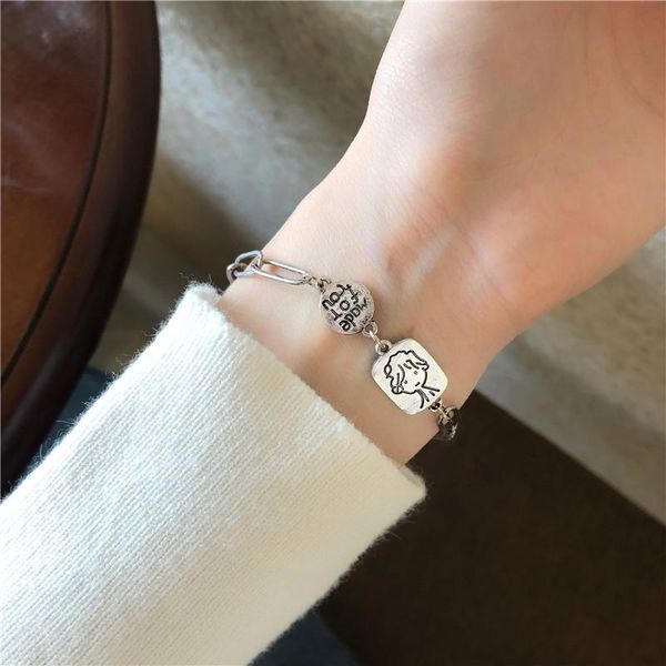 2021 brand new simple lettered boy portrait bracelet fashion retro vintage little prince girl's female wrist bracelet gifts, Black
2021 brand new simple lettered boy portrait bracelet fashion retro vintage little prince girl's female wrist bracelet gifts, Black