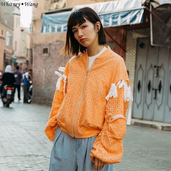 whitney wang 2019 autumn fashion streetwear bow lace up lantern sleeve bomber jacket women casual jacket coat1, Black;brown
whitney wang 2019 autumn fashion streetwear bow lace up lantern sleeve bomber jacket women casual jacket coat1, Black;brown