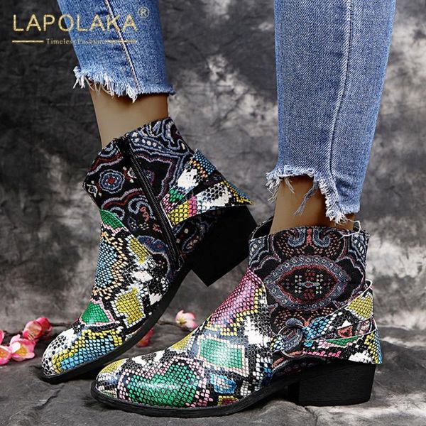lapolaka 2020 ins colorful print shoes ladies boots woman zipper chunky heels big size 43 comfortable shoes women boots, Black
lapolaka 2020 ins colorful print shoes ladies boots woman zipper chunky heels big size 43 comfortable shoes women boots, Black