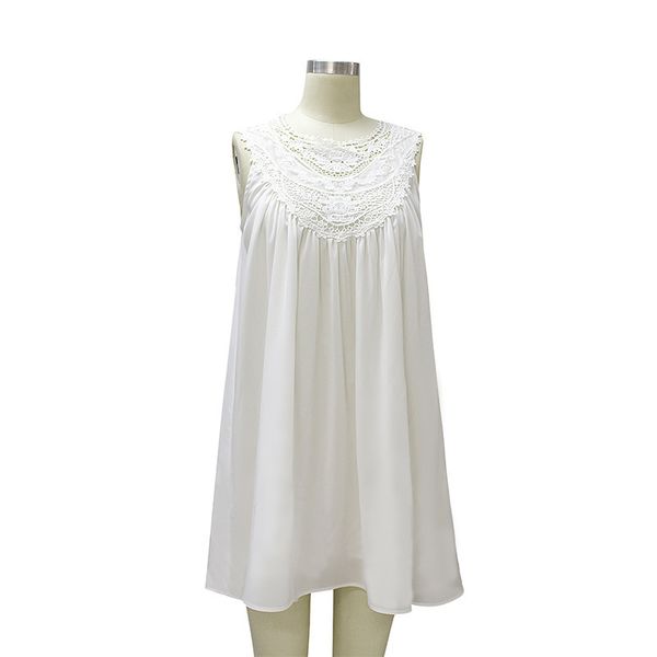 wind 2020 summer new u-neck sleeveless pleated solid color vest skirt home chiffon dress, Black;gray
wind 2020 summer new u-neck sleeveless pleated solid color vest skirt home chiffon dress, Black;gray