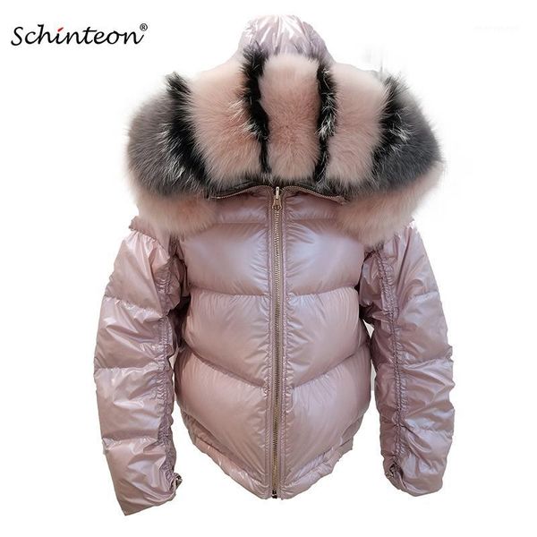 2019 schinteon women white duck down jacket big real collar hood winter outwear reversible two side wear waterproof coat1, Black
2019 schinteon women white duck down jacket big real collar hood winter outwear reversible two side wear waterproof coat1, Black