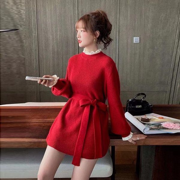 woman sweaters autumn winter mid-length knitted sweater women's waist-tight lace fake two-piece femme chandails pull hiver, White;black
woman sweaters autumn winter mid-length knitted sweater women's waist-tight lace fake two-piece femme chandails pull hiver, White;black