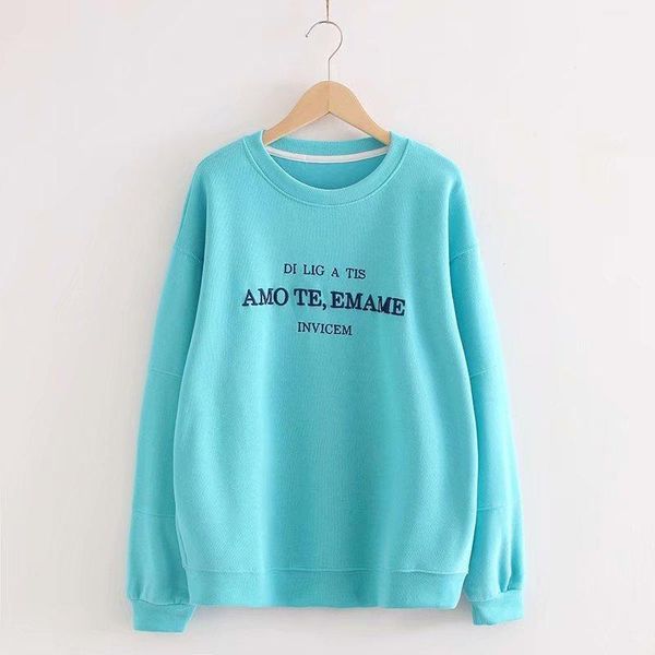 merry pretty cotton women's letter embroidery basic hoodies sweatshirts 2020 winter long sleeve o-neck casual tracksuit pullover1, Black
merry pretty cotton women's letter embroidery basic hoodies sweatshirts 2020 winter long sleeve o-neck casual tracksuit pullover1, Black