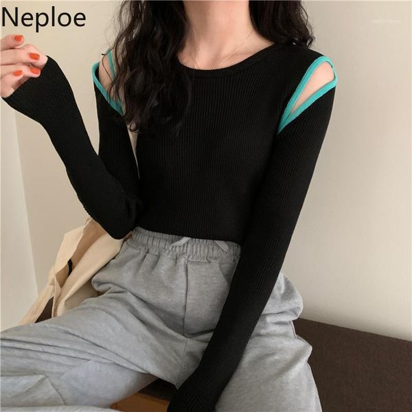 neploe lady sweaters women hollow out off shoulder knitted cropped pullover fall clothes korean fashin jumper sueter mujer1, White;black
neploe lady sweaters women hollow out off shoulder knitted cropped pullover fall clothes korean fashin jumper sueter mujer1, White;black