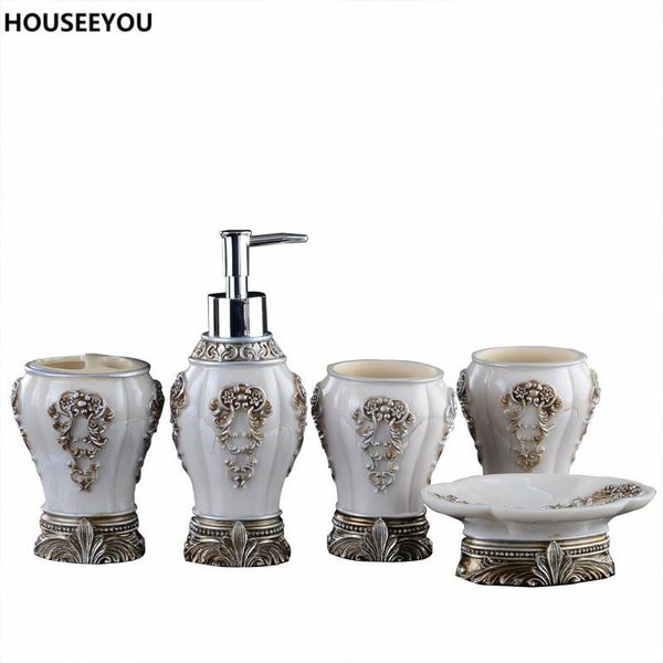 bath accessory set european resin bathroom accessories sanitary ware toothbrushes cup holder soap dish wedding gifts 5pcs/set
bath accessory set european resin bathroom accessories sanitary ware toothbrushes cup holder soap dish wedding gifts 5pcs/set