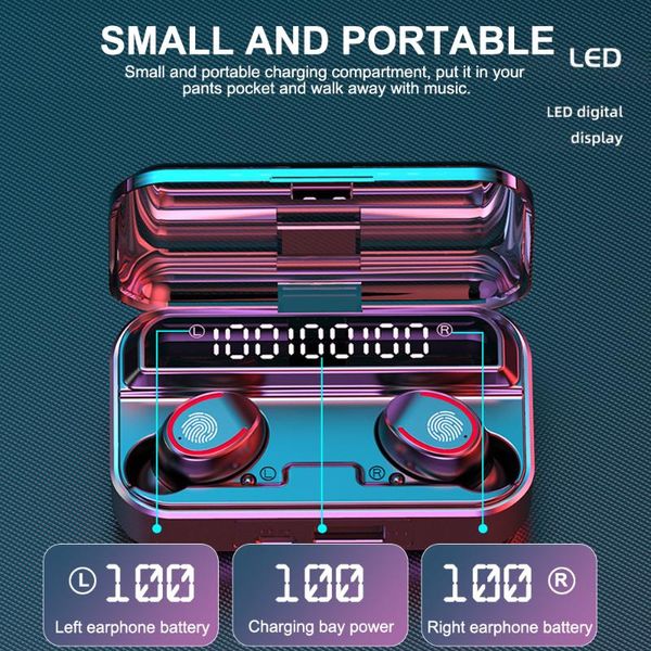 mini stereo earset tws voice message noise reduction led power digital display with charging box music sport bass
mini stereo earset tws voice message noise reduction led power digital display with charging box music sport bass