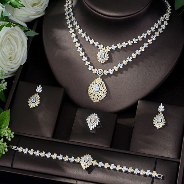 hibride trendy earrings and necklace jewelry set for women cubic zirconia bride jewelry set bijoux mariage parure n-1067, Silver
hibride trendy earrings and necklace jewelry set for women cubic zirconia bride jewelry set bijoux mariage parure n-1067, Silver