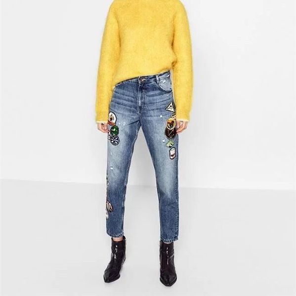 autumn winter fashion appliques retro blue straight jeans woman casual pencil pants women jeans femme pockets1
autumn winter fashion appliques retro blue straight jeans woman casual pencil pants women jeans femme pockets1