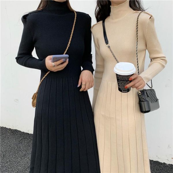 casual dresses autumn winter warm pullover knit long dress women half turtleneck full sleeve slim bodycon sweater solid, Black;gray
casual dresses autumn winter warm pullover knit long dress women half turtleneck full sleeve slim bodycon sweater solid, Black;gray