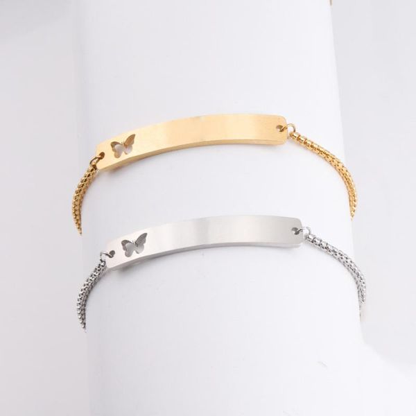 charm bracelets 10pcs mirror polished stainless steel hollow butterfly curved long bracelet adjustable box chain hand jewelry women trendy, Golden;silver
charm bracelets 10pcs mirror polished stainless steel hollow butterfly curved long bracelet adjustable box chain hand jewelry women trendy, Golden;silver