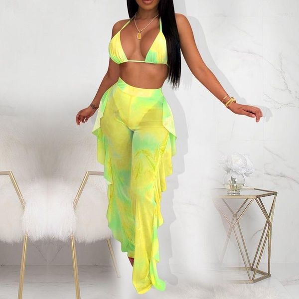 tie dye two piece set women mesh see through halter bra ruffle pants tracksuit beach 2 piece matching sets club outfits1, White
tie dye two piece set women mesh see through halter bra ruffle pants tracksuit beach 2 piece matching sets club outfits1, White