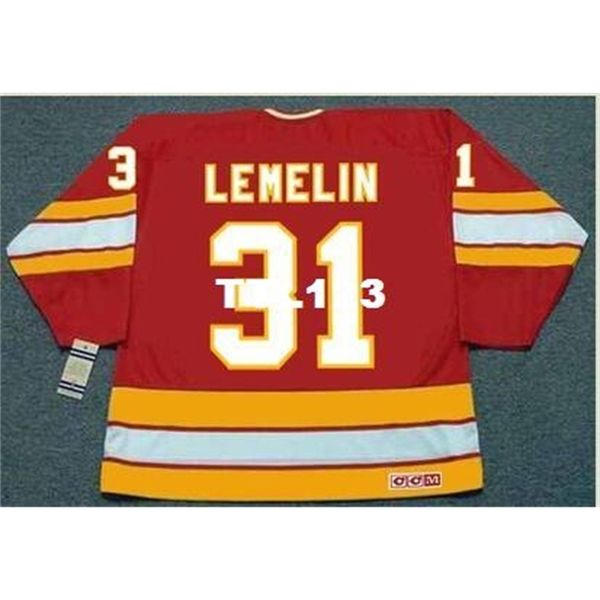 mens #31 rejean lemelin calgary flames 1982 ccm vintage retro away hockey jersey or custom any name or number retro jersey, Black
mens #31 rejean lemelin calgary flames 1982 ccm vintage retro away hockey jersey or custom any name or number retro jersey, Black