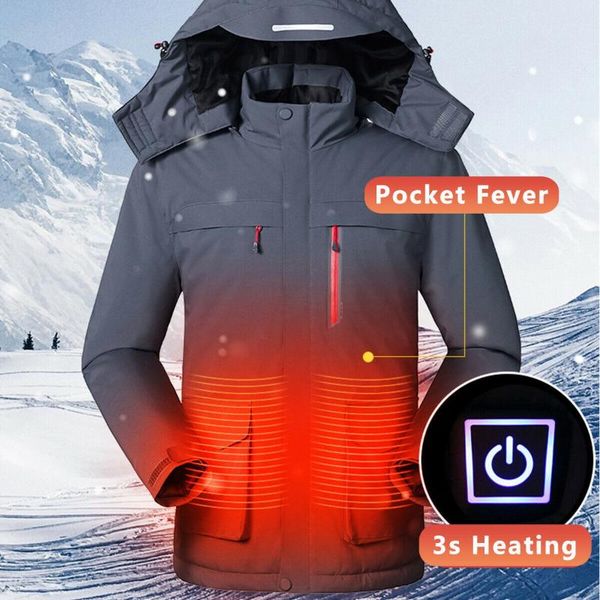 fashion winter men's ski clothing solid color smart usb electric heating warm down zipper coat breathable warm winter equipment
fashion winter men's ski clothing solid color smart usb electric heating warm down zipper coat breathable warm winter equipment