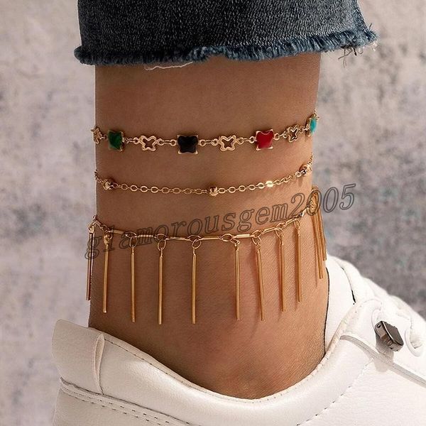 colorful star dripping oil gold anklets for women charms alloy metal tassel foot chain bohemian jewelry, Red;blue
colorful star dripping oil gold anklets for women charms alloy metal tassel foot chain bohemian jewelry, Red;blue