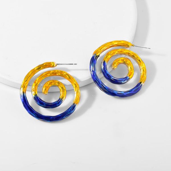 hoop & huggie vg 6ym exaggerated large bicolor vortex earrings for women acetic acid plate acrylic colorful party jewelry accessories, Golden;silver
hoop & huggie vg 6ym exaggerated large bicolor vortex earrings for women acetic acid plate acrylic colorful party jewelry accessories, Golden;silver